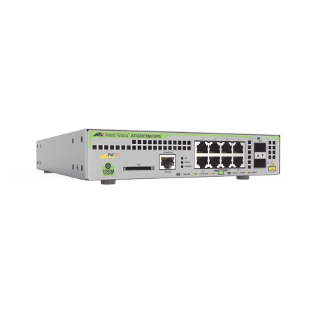 Switch PoE+ Administrable Capa 3, 8 Puertos 10/100/1000Mbps + 2 SFP Gigabit, 180W
