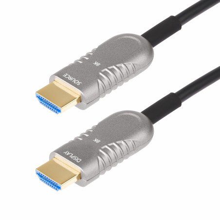 15.24m Fibra óptica híbrida Cable A V, 1, Solamente, Cable for Dispositivo de audio vídeo, 48Gbit s, Apantallado, Oro Conector c