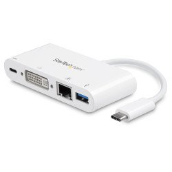 Adaptador Multipuertos USB Tipo C StarTech.com DKT30CDVPD, USB C, Color blanco