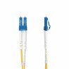 CABLE DE FIBRA OPTICA LC A LC UPC OS2 MONOMODO DE 10M