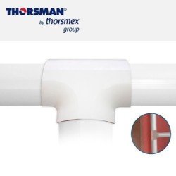 Seccion T Thorsman 9440-02001 blanco en bolsa ducto media caña