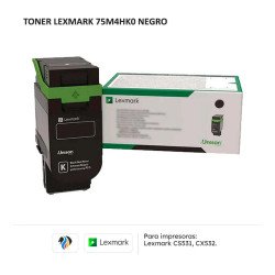 Tóner Lexmark Rendimiento De 20000 Páginas Color Negro Para Cs632/Cx635