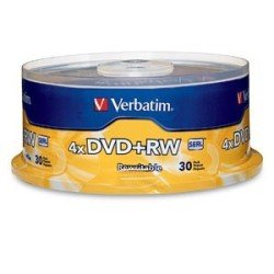 Disco DVD+rw 4x 4.7 GB campana con 30 piezas