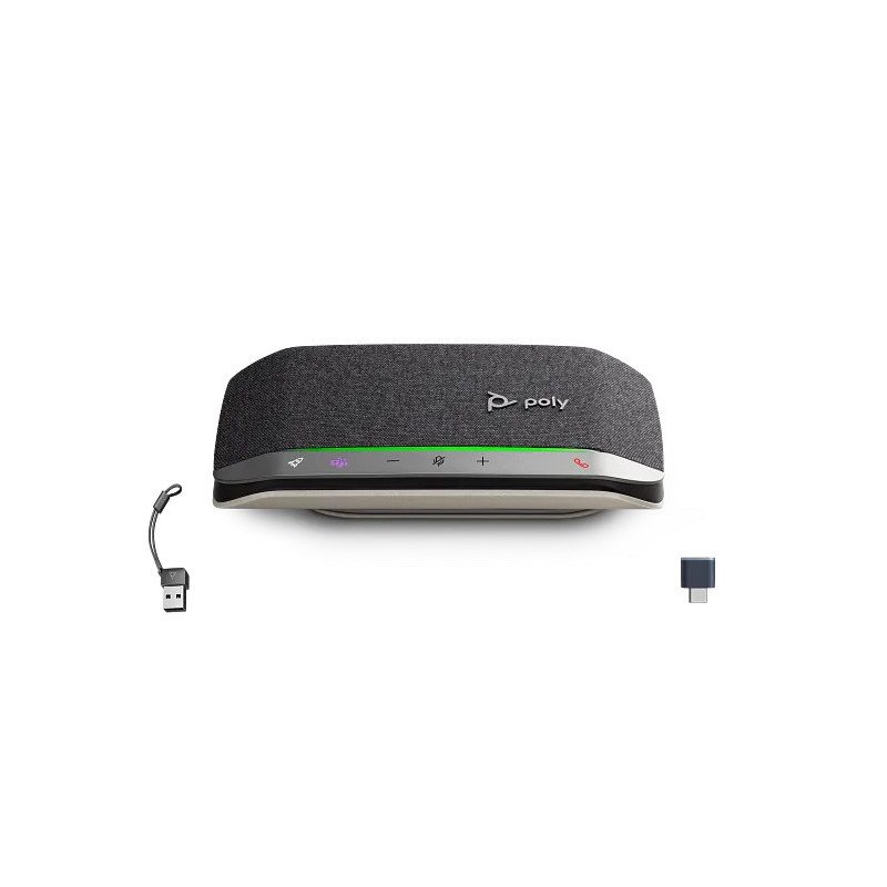 Altavoz manos libres HP Poly Sync 20+ con USB-A/C y certificación de Microsoft Teams