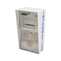 Estación de información, Llame al centro de control con un solo botón