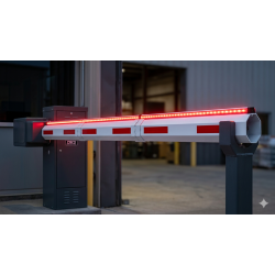 Mástil para barrera 1602, 7.3 M, Aluminio con iluminación, Incluye mon
