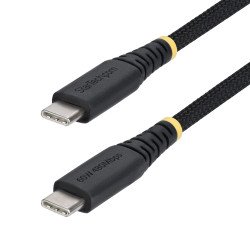 Cable de Carga USB-C Trenzado de 3m, Cable Cargador USB Tipo C para Laptop, Trenzado de Nailon TPE, USB 2.0, PD 60W 3A, Cable fo