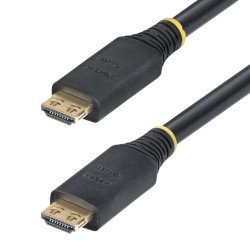Cable HDMI de Alta Velocidad Activo de 15m, Conectores de Agarre, UHD 4K60Hz, 18 GBps, Cable HDMI, Recubrimiento TPE, Cable for