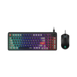 Kit de teclado y mouse forge gk110 combo us, RGB USB 2.0