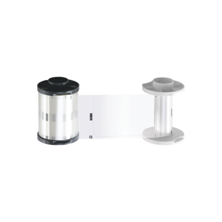 Cinta de laminación TRANSPARENTE 0.6 mil para HDP5000 con laminación, Capacidad de 250 laminados por un solo lado.