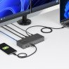 Docking station usb-c de 2 monitores HDMI, 4K 60Hz, red ethernet de 1Gbps, Dock multipantalla, PD de 100W para carga de laptops