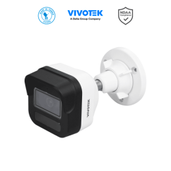 Cámara IP bullet exterior 5 MP, H.265, Lente fijo 2.8mm, Smart IR 30m, WDR Pro, IA Smart Search, Microfono integrado, Cibersegur