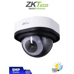 Cámara IP Domo Híbrida Inteligente de 5 MP, Serie BioSense, Lente Motorizado 2.8–12 mm, Video Analítico IVA, Visión nocturna híb