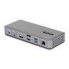 Docking Station USB-C de 3 Monitores DisplayPort/HDMI, 2x 4K60Hz, 1x 4K 30Hz, Red Ethernet 1GbE, PD 100W para Carga de Laptops