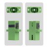 Paquete de 10 Acopladores de Fibra Óptica SC a SC Monomodo - Acoplador de Fibra Óptica OS2 Simplex SC APC con Cincho - Verde