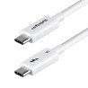 Cable Thunderbolt 5 Certificado de 80cm - 80Gbps 120Gbps - 8K60Hz - PD 240W - Cable Thunderbolt Certificado - Blanco - Cable for