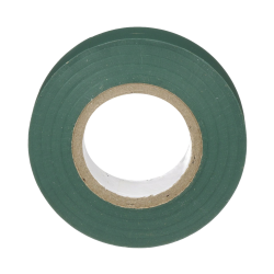Cinta eléctrica para aislar, de PVC, uso general, grosor de 0.18mm (7 mil), ancho de 19mm, y 20.12m de largo, color verde