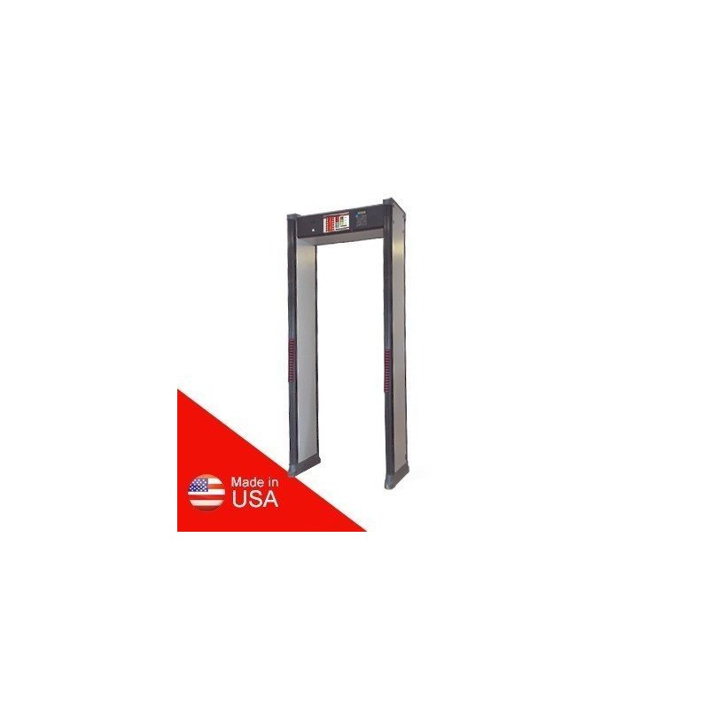 Arco Detector de Metales de 6 Zonas con Base para Fijarse al Piso.