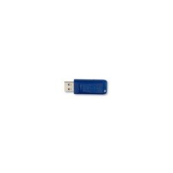 Memoria USB retráctil Verbatim 32GB, USB 2.0, color azul.