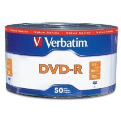 Disco DVD-R 16X 4.7GB Paquete con 50 pie
