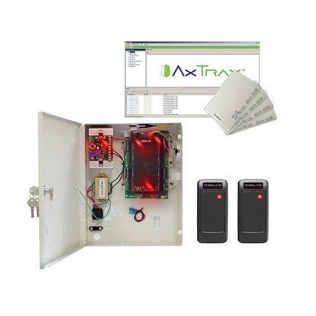 Kit de control de acceso de 2 lectoras IP, 30,000 usuarios, última generación