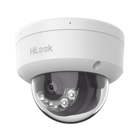 Domo IP de 4 Megapixel, Lente 2.8 mm, 30 mts IR, Micrófono Integrado, Exterior IP67, PoE, WDR 120, H.265+, ONVIF,