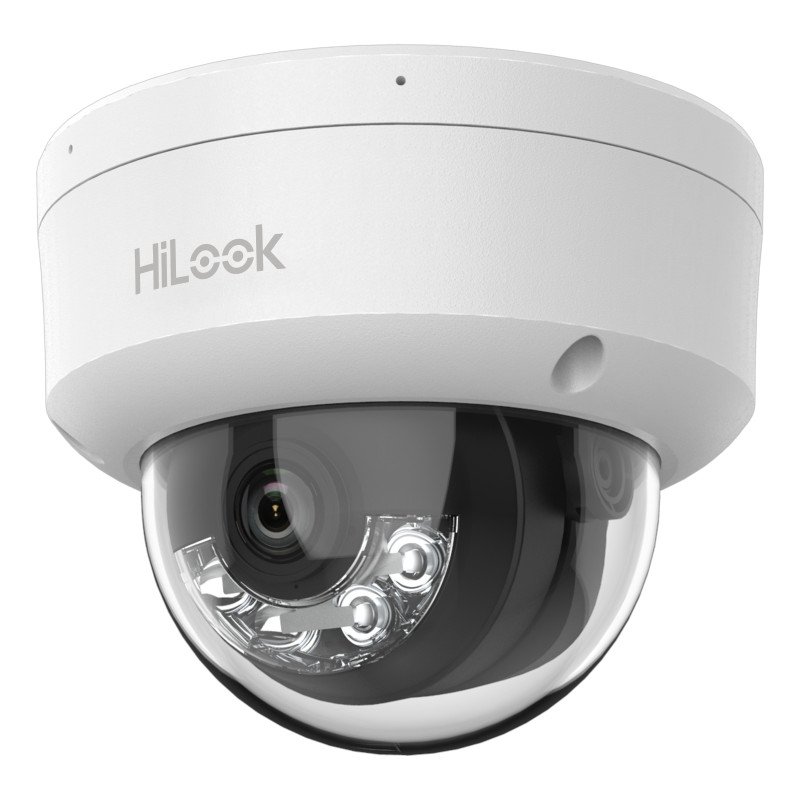 HiLook Series, Domo IP de 2 Megapixel (1080p), Lente 2.8 mm, 30 mts IR, Micrófono Integrado, Exterior IP67, PoE,