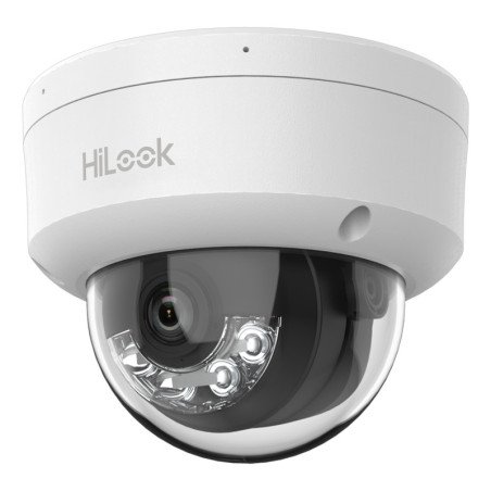 HiLook Series, Domo IP de 2 Megapixel (1080p), Lente 2.8 mm, 30 mts IR, Micrófono Integrado, Exterior IP67, PoE,