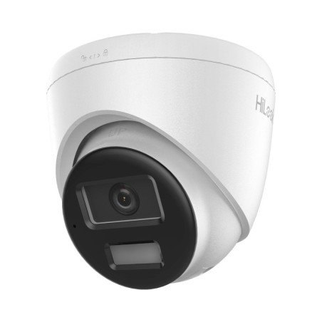 Turret IP de 2mp, Lente 2.8mm, Ángulo de visión 101, 20m IR, 15m Luz Bca, Micrófono Integrado, ACUSENSE Lite, Exterior IP67, PoE