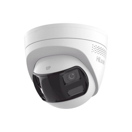 Turret IP 8MP, Imagen Panorámica 180°, PoE, IP67, Audio Bidireccional, Alarma Visual y Auditiva Integrada, Smart Supplement Ligh