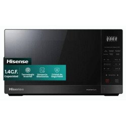 Horno de Microondas Hisense HMMS3411DSV, 1.4 pies, Negro Inox.