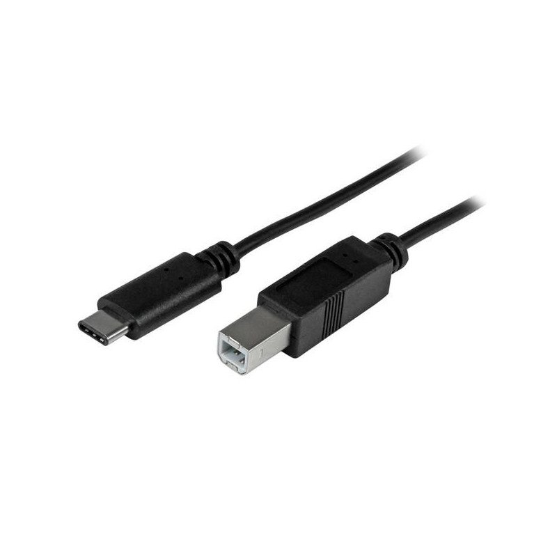 Cable de 2m USB-C a USB B Macho a Macho, Cable USB Tipo C a USB B USB 2.0, Cable for Impresora, Tableta, Escáner, Portátil, Comp