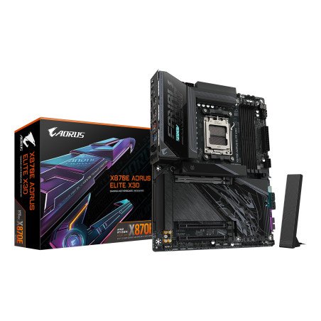 Tarjeta madre gigabyte ATX X870E a elite x, ddr5, am5, 256 GB, para AMD