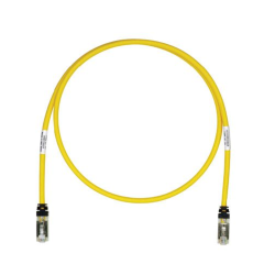 Patch cord Cat 6a, blindado S/FTP, cm, ls0h, 10ft, color amarillo