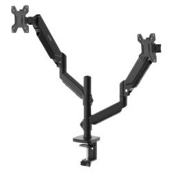 Soporte Doble Monitor ENFORCE MOTION SM728 ACTECK Soporte Articulado para Doble Monitor con Ajuste de Altura y C-Clamp.