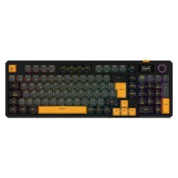 Teclado Gamer Inalámbrico DEFEAT LEVEL GK3 Balam Rush Pantalla Inteligente IPS 1.14 pulgadas.