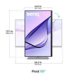 Monitor BenQ MA270UP, 68.6 cm (27"), 3840 x 2160 Pixeles, 4K Ultra HD, 5 ms, Blanco