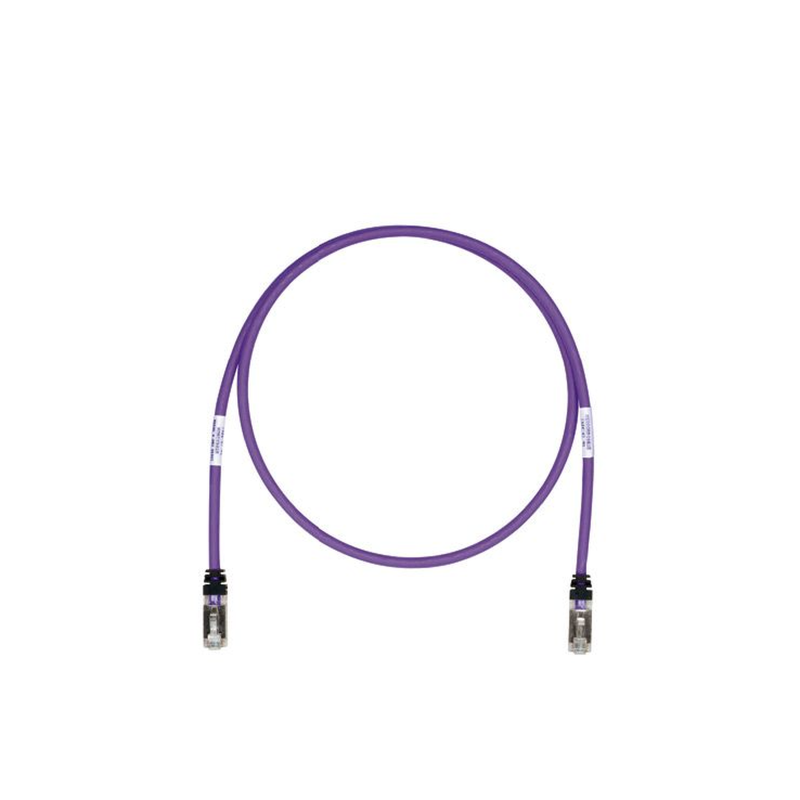 Patch cord Cat 6a, blindado S/FTP, cm, ls0h, 20ft, color violeta