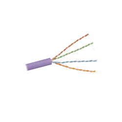 Bobina de Cable U/UTP de 4 pares, Z-MAX, Cat6A, Soporte de Aplicaciones hasta 10GBase-T, LS0H, Color Violeta, 305m