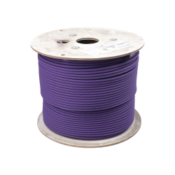 Bobina de Cable U/UTP de 4 pares, Z-MAX, Cat6A, Soporte de Aplicaciones hasta 10GBase-T, LS0H, Color Violeta, 305m