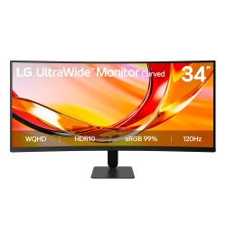 Monitor LG ELECTRONICS, 86.4 cm (34"), 3440 x 1440 Pixeles, UltraWide Quad HD, LCD, 5 ms, Negro