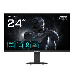Monitor GIGABYTE GS24F14A, 60.5 cm (23.8"), 1920 x 1080 Pixeles, Full HD, LED, Negro