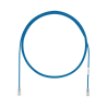 Cable de parcheo UTP Cat 6a, cm, LSZH, diámetro reducido (28AWG), color azul, 6ft
