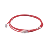 Cable de parcheo UTP Cat 6a, cm, LSZH, diámetro reducido (28AWG), color rojo, 7ft