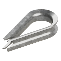 Guardacabos/cuello 3/8" Acero electro galvanizado