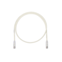 Cable de parcheo UTP, Cat 6a, 24 AWG, cm, color blanco, 17ft