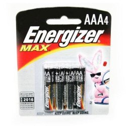Pila Energizer Max AAA pila alcalina blister con 4 pilas 