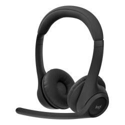 Auriculares Logitech Zone 305 Inalámbrico Sobre la cabeza Estéreo, Negro, Certificación Microsoft Teams, Binaural, Supra-aural,
