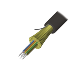 Cable de Fibra óptica de 12 hilos, Interior/Exterior, Tight Buffer, No Conductiva (Dielectrica), Riser, Multimodo OM3 50/125 opt