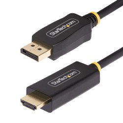 Cable Adaptador DisplayPort a HDMI de 1m con Conectores de Agarre, 4K 60Hz con HDR, Convertidor de Video Activo DP a HDMI 2.0b,